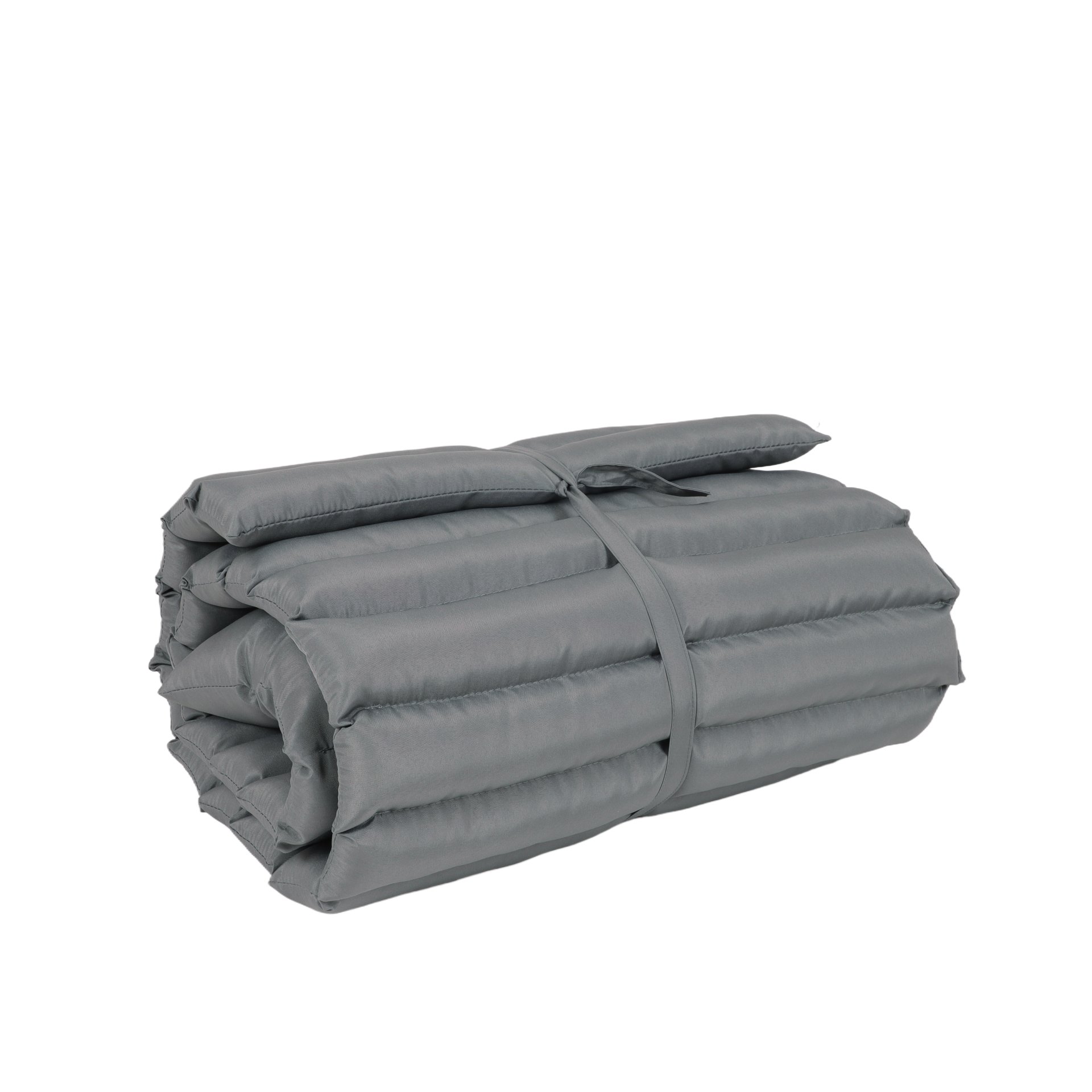 2 Piece Outdoor Chaise Lounge Chair Cushion Set, Polyester Replacement Seat Pads - Gray - Image 6