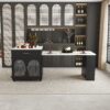 Expandable Kitchen Island With Dining Table - Black - Image 18