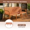1 Piece Indoor / Outdoor 3 Seater Sofa, UV Resistant, Waterproof And Durable - Apricot Brown - Image 6