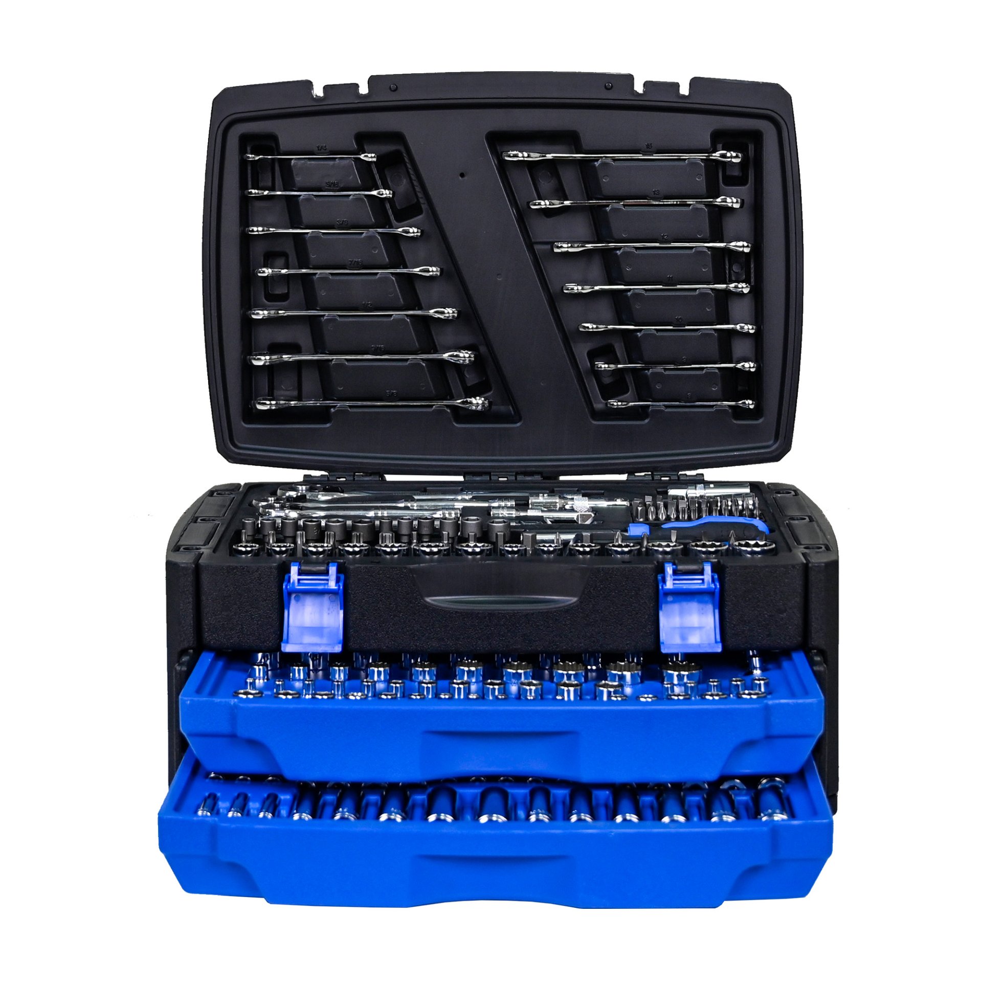 Tool Box With 266 Pieces Hand Tool Set - Black - Image 8