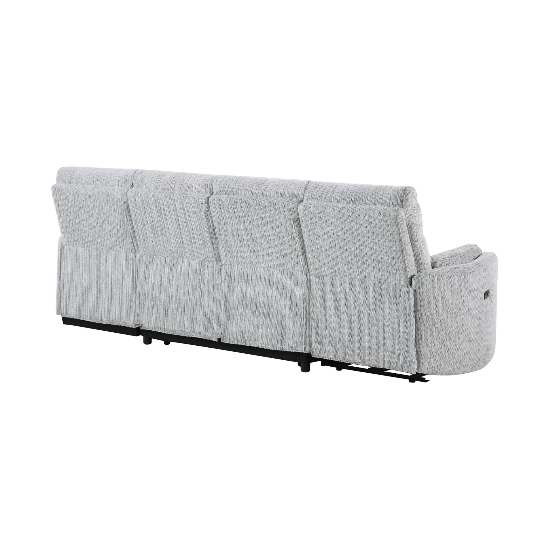 Sleeper Sofa With Storage Chaise - Grey - Image 5