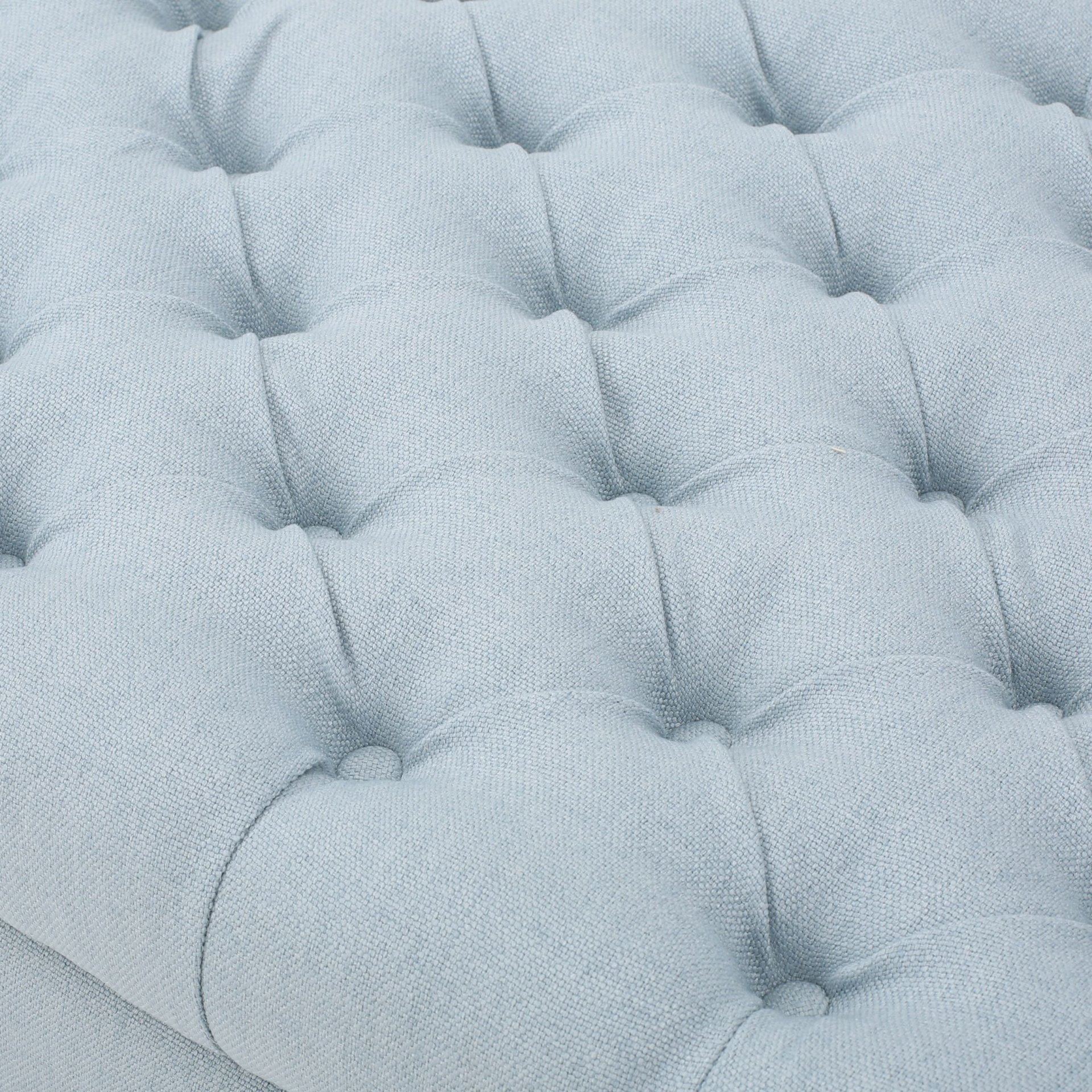 Contemporary Storage Ottoman With Rolled Arms And Button Tufting - Wheat - Image 4