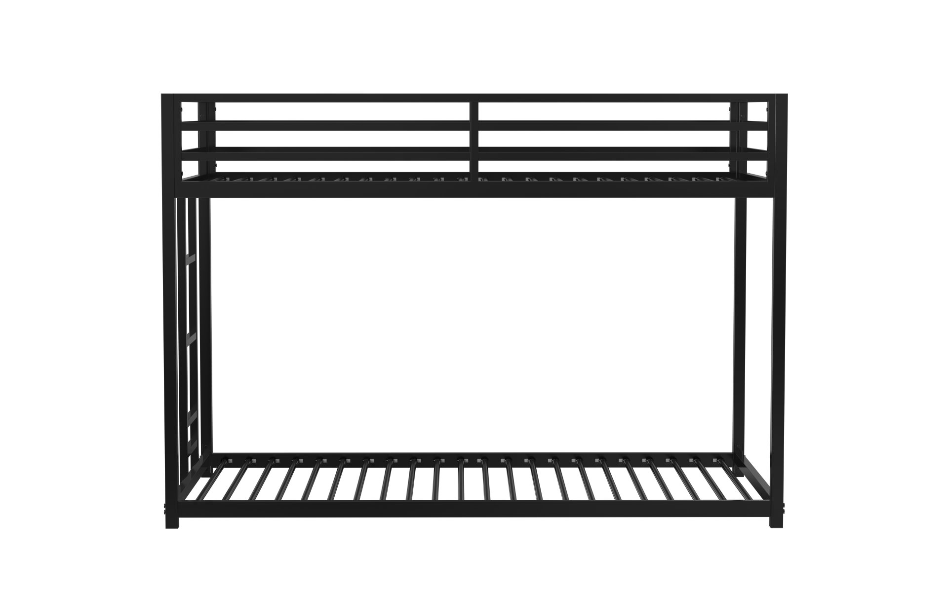 Adam - Twin Over Twin Bunk Bed - Black Metal - Image 22