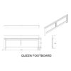 Augusta Queen Bed 5 Piece Set With Panel Headboard And Storage, Low Profile Frame - Beige / Brown - Image 15