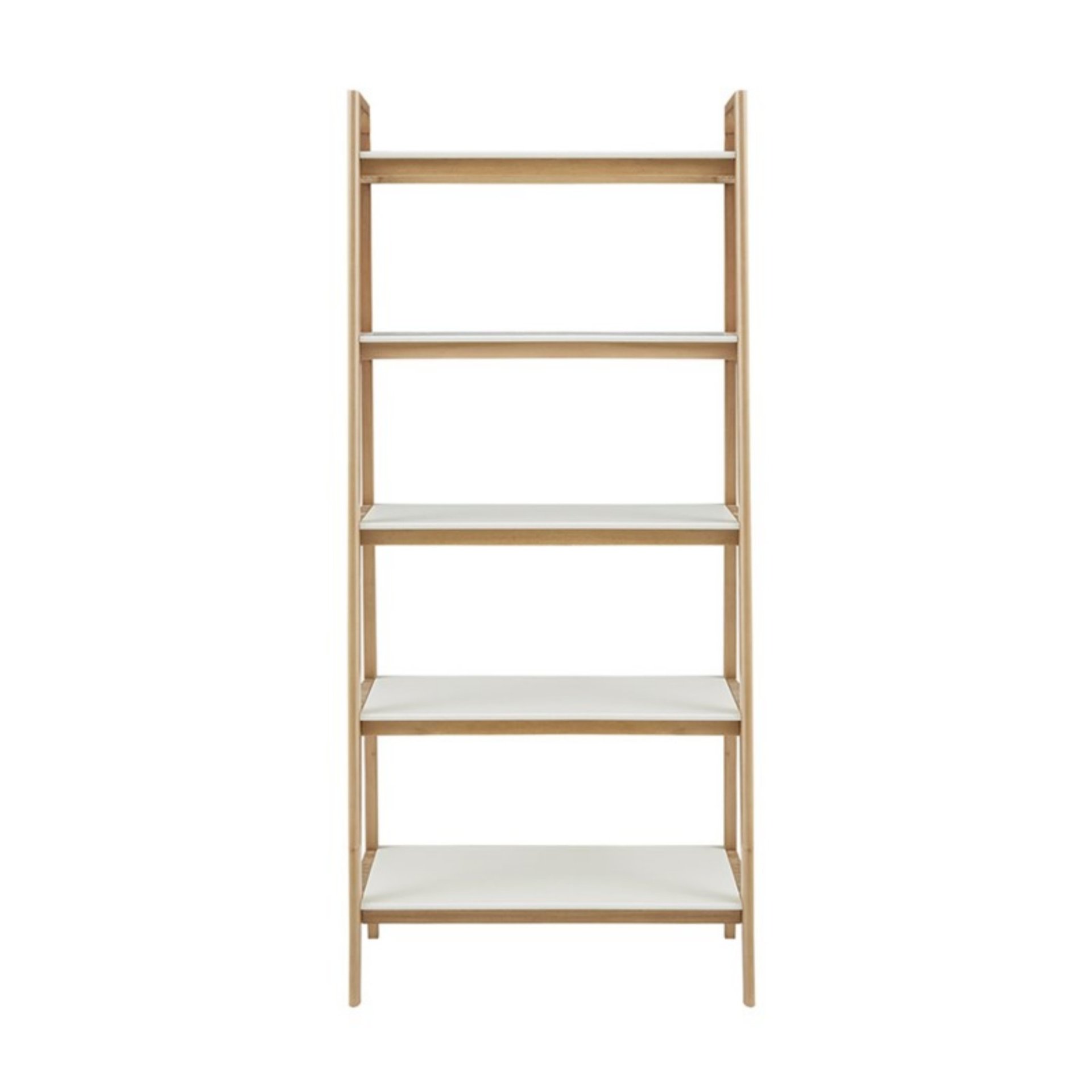 Parker - Bookcase With 5 Shelves - Off White / Natural - Image 9