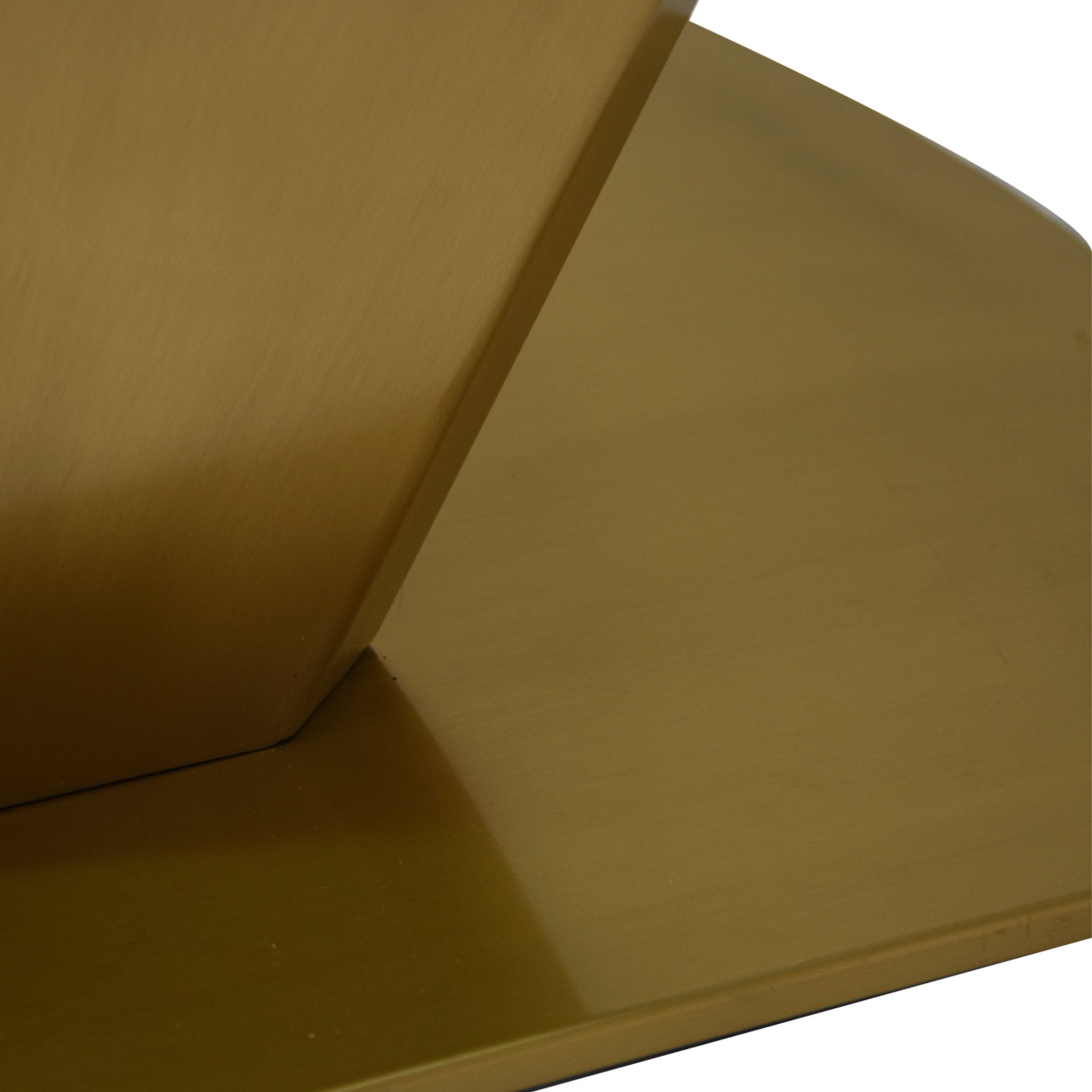 63" Modern Artificial Stone Panel V-Shaped Metal Legs, Can Accommodate 6-8 People - White / Gold - Image 9