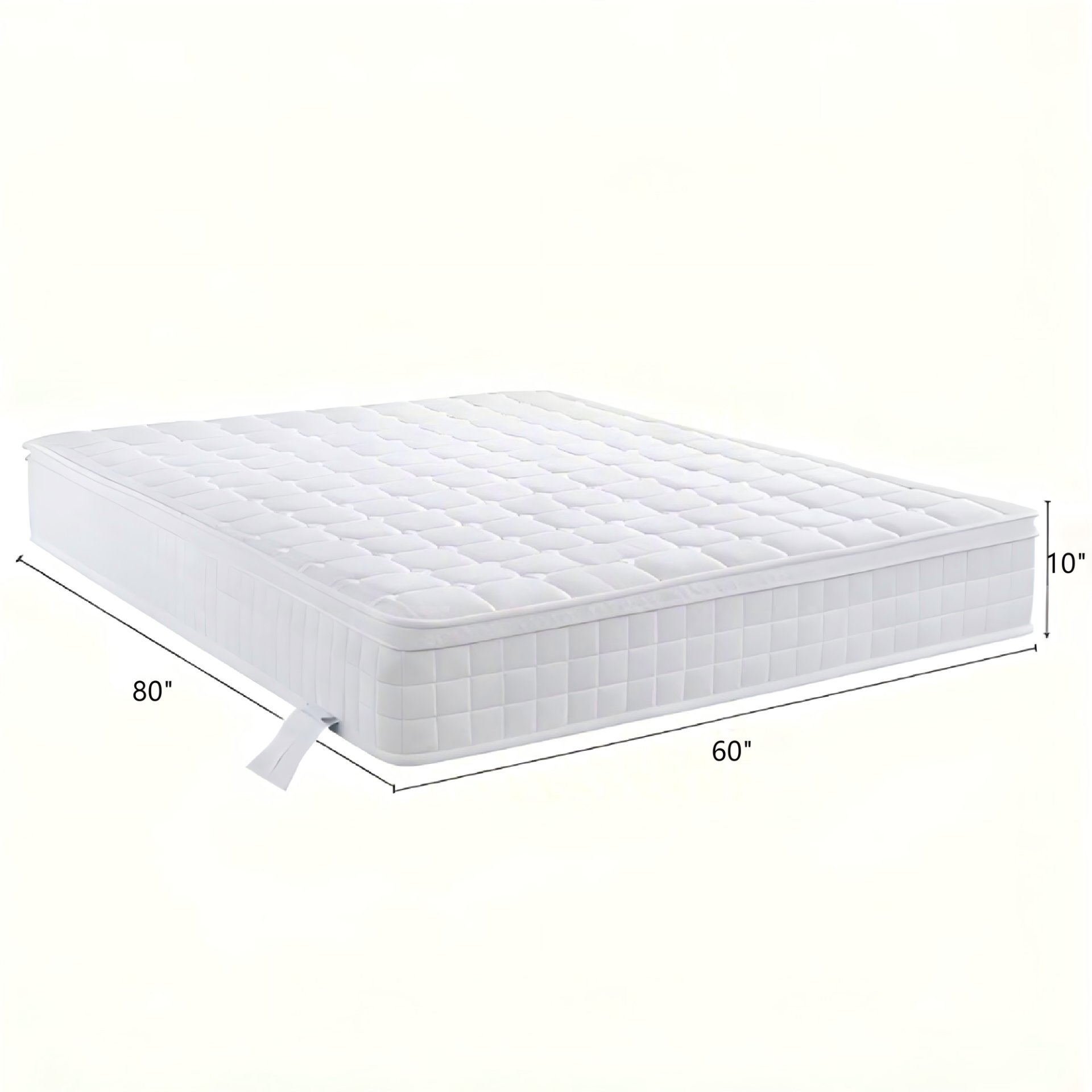 10" Queen Mattress, Innerspring Hybrid With Gel Foam For Motion Isolation, Pressure Relief & Edge Support - White - Image 7
