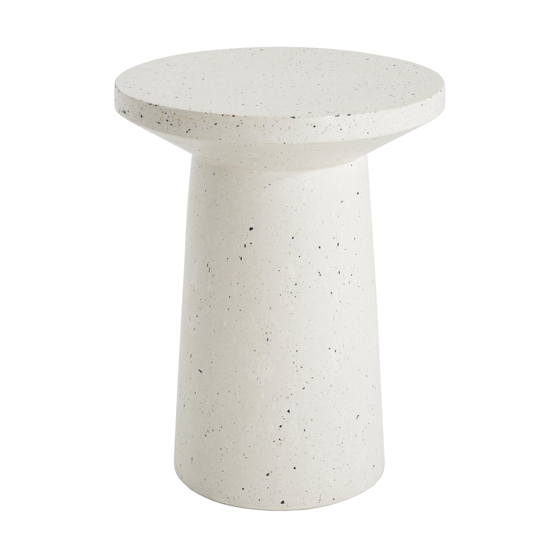 Terrazzo - Outdoor Side Table - White - Image 7