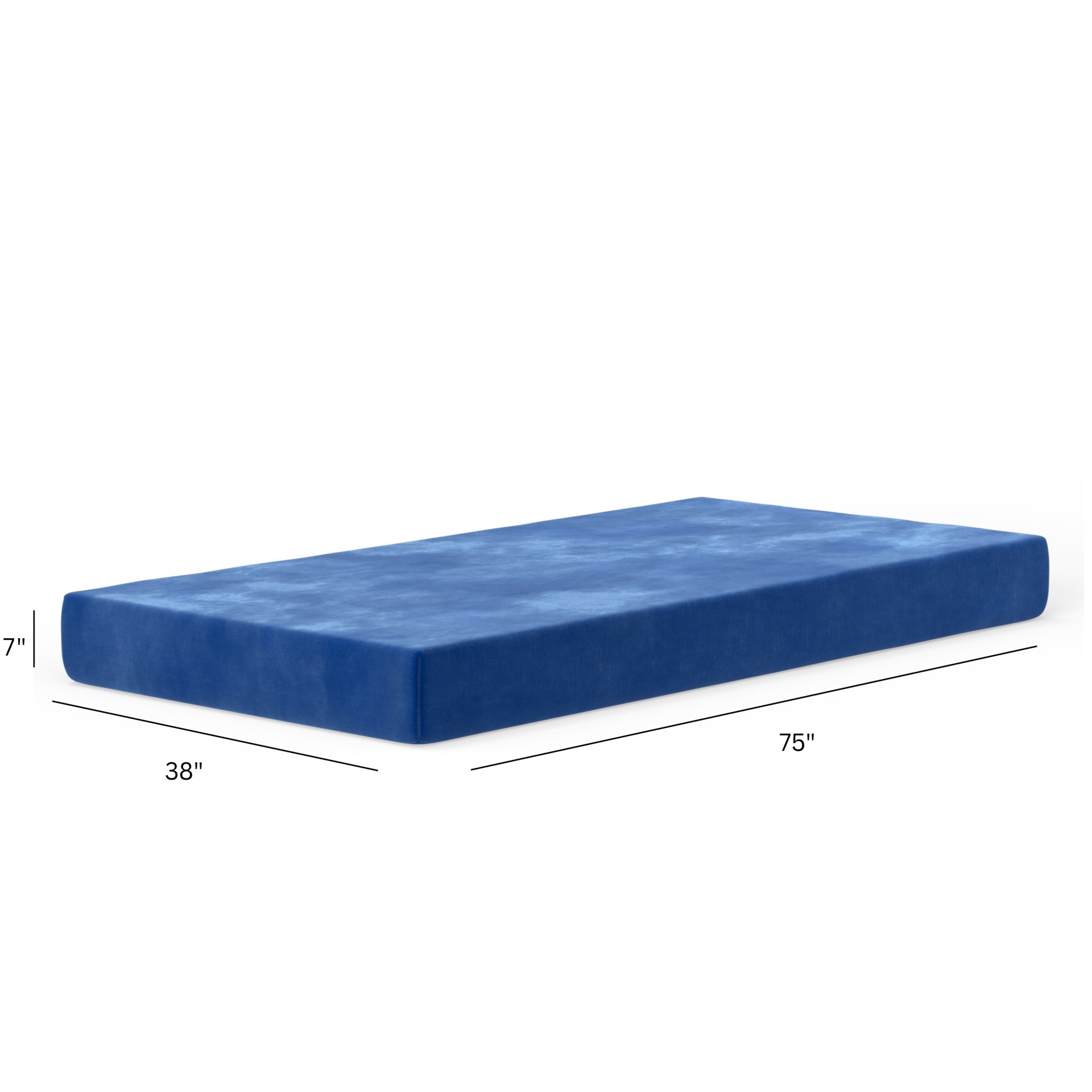 Kids Pedic - 7" Twin Waterproof Protection Mattress - Blue - Image 3
