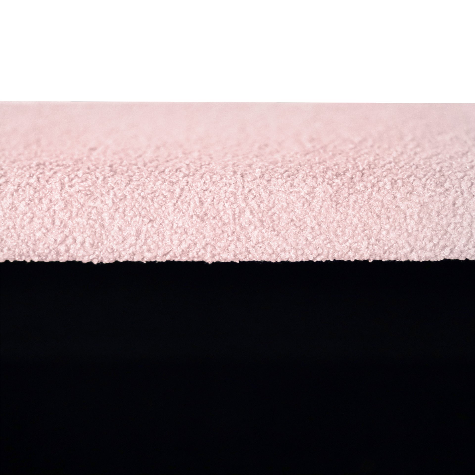 Storage Ottoman Bench For End Of Bed Gold Legs, Modern Gray Faux Fur Entryway Bench Upholstered Padded With Storage For Living Room Bedroom - Pink - Image 24