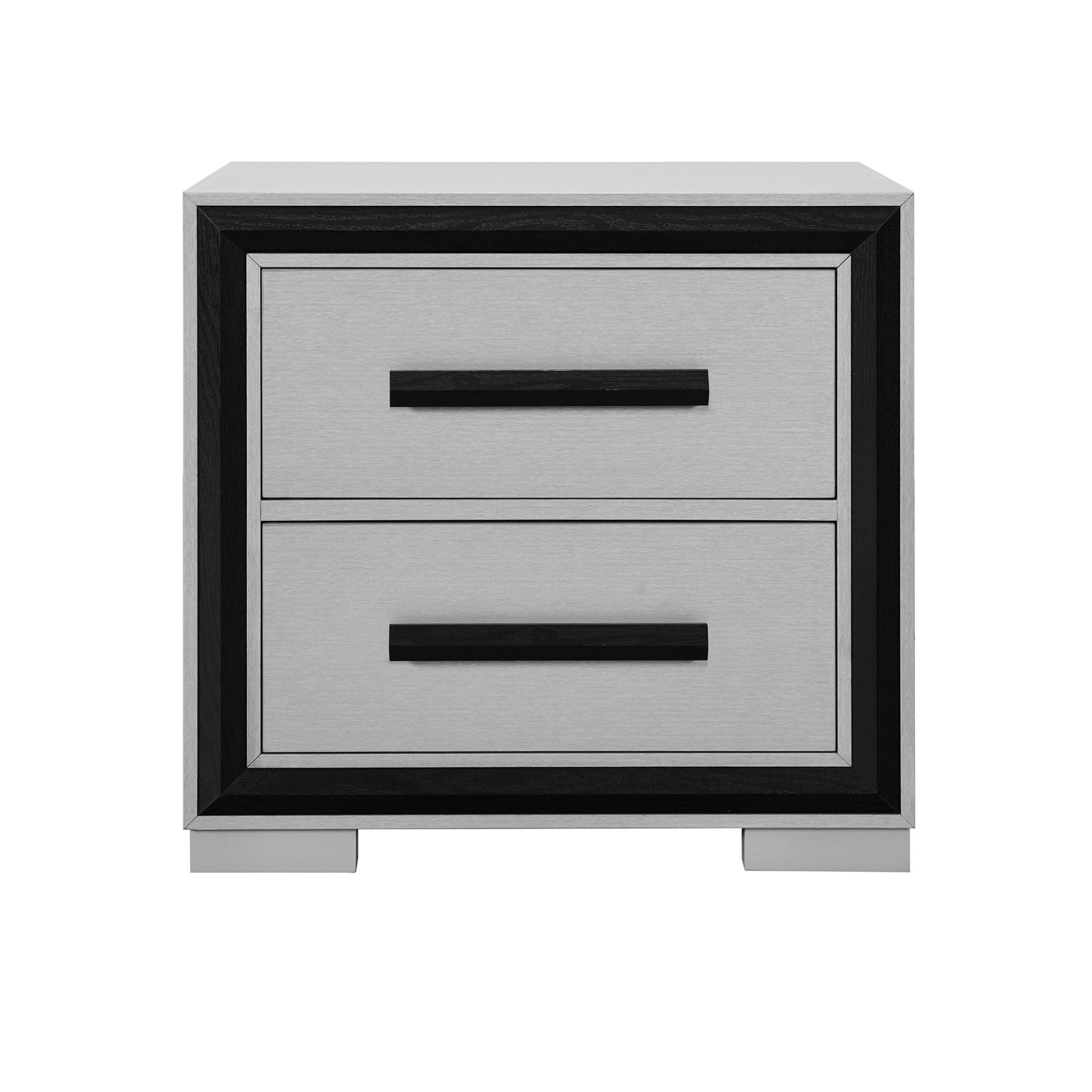 Adelaide - Nightstand With Cooler And Speaker - Grey / Black - Image 4