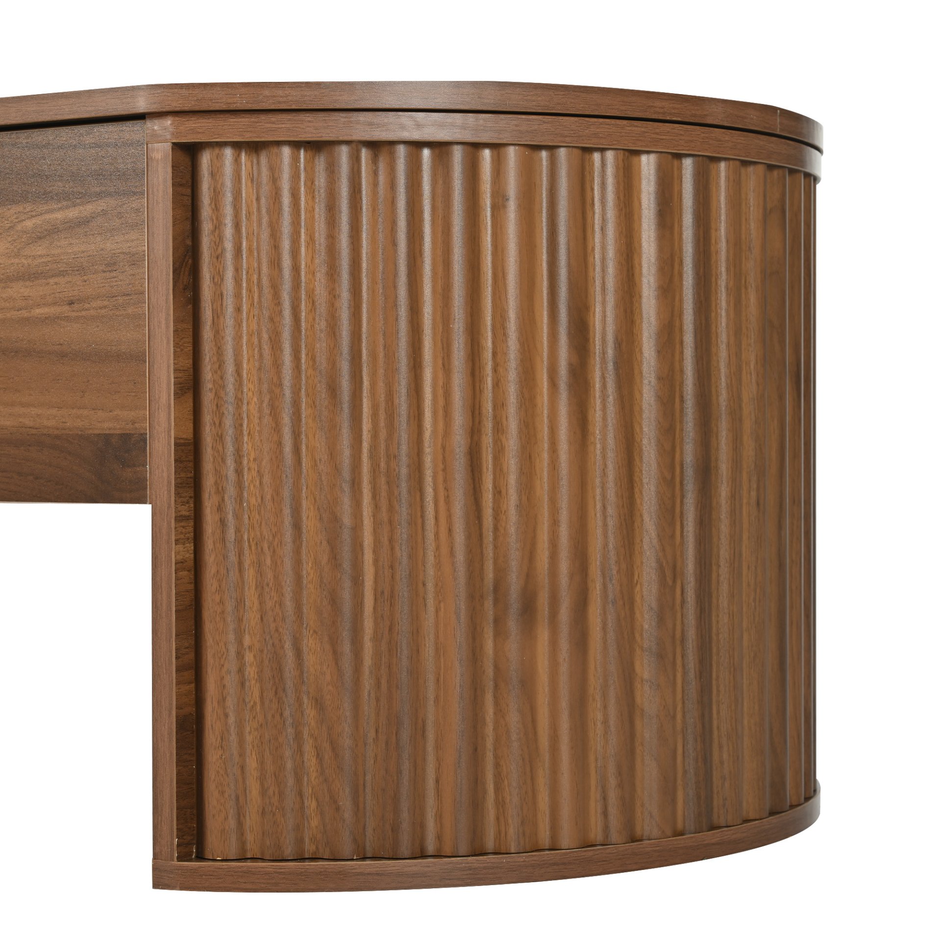 Lift Top Coffee Table With Hidden Compartment, Modern Oval Lift Tabletop For Home Living Room - Brown - Image 11