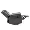 360° swivel And Rocking Home Theater Recliner Manual Recliner Chair With Wide Armrest For Living Room - Gray - Image 17