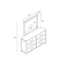 Avery - King Bedroom Set & Bookcase Headboard, Low Profile Bed, Spacious Drawers - Beige - Image 8