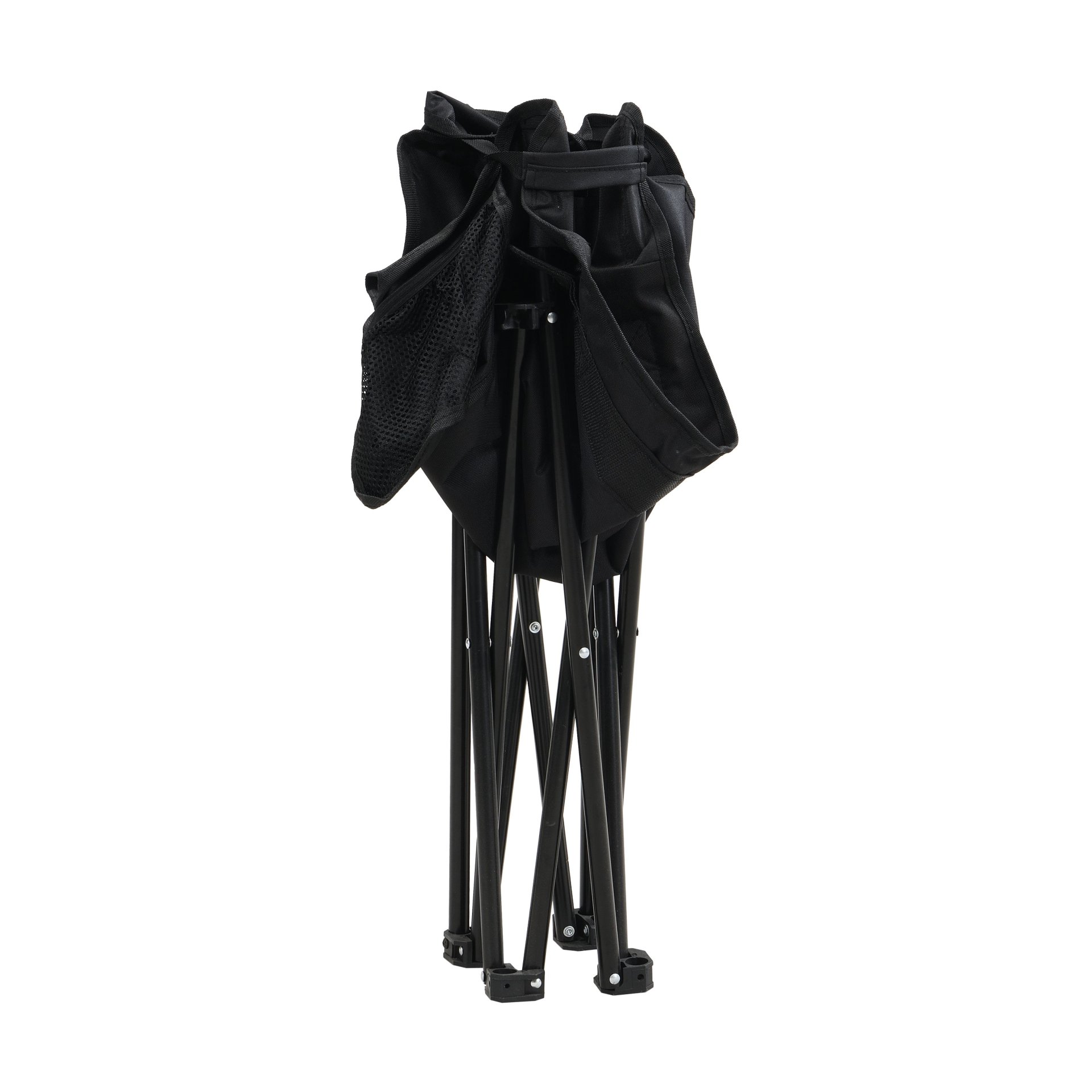 Outdoor Camping Chairs Folding Portable With Carry Bag (Set of 2) - Black - Image 11