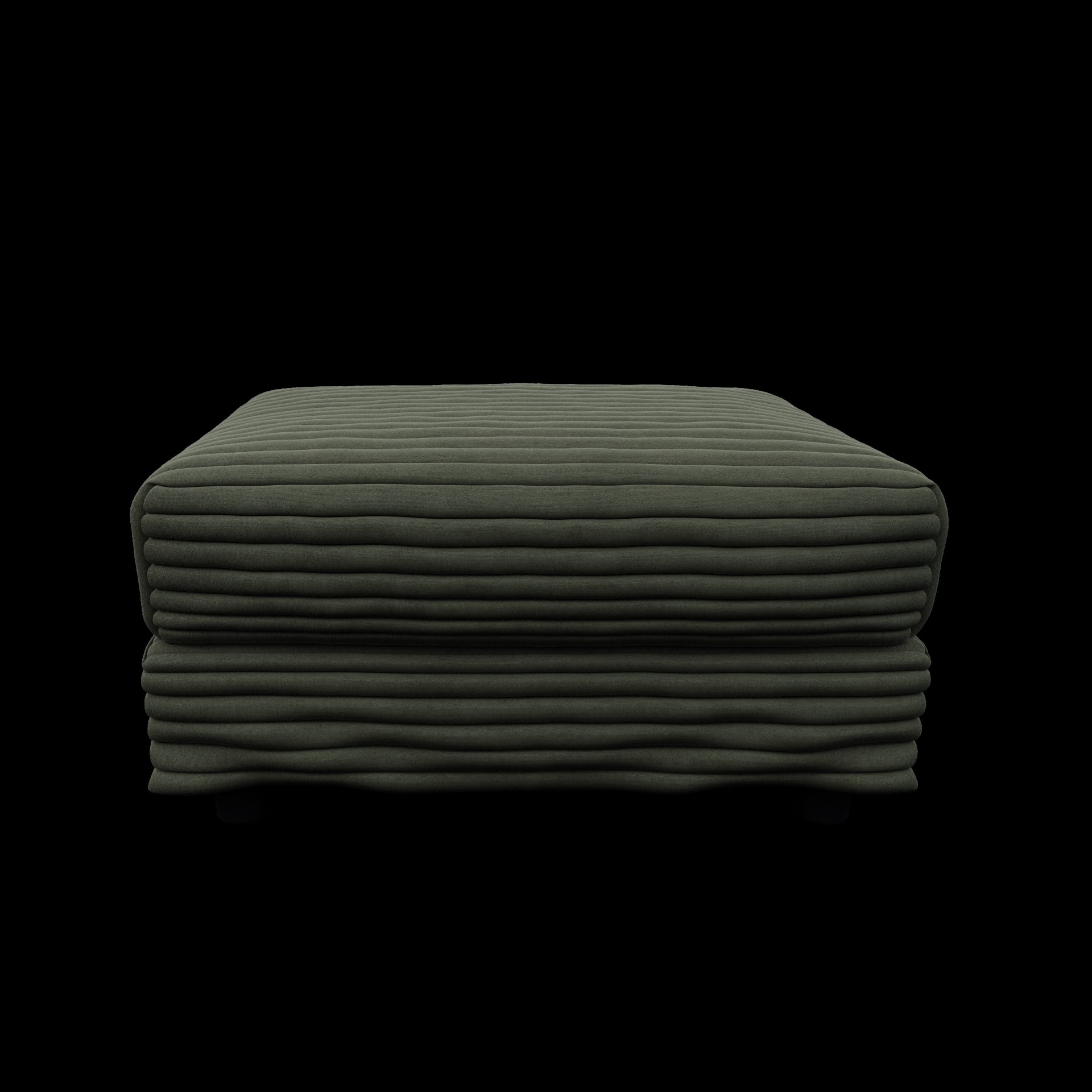 4 Seat Sofa, Deep Seat Couches With Soft Pillows And 3 Ottomans, Convertible Sofa Lounge Chair, For Living Room - Green - Image 18