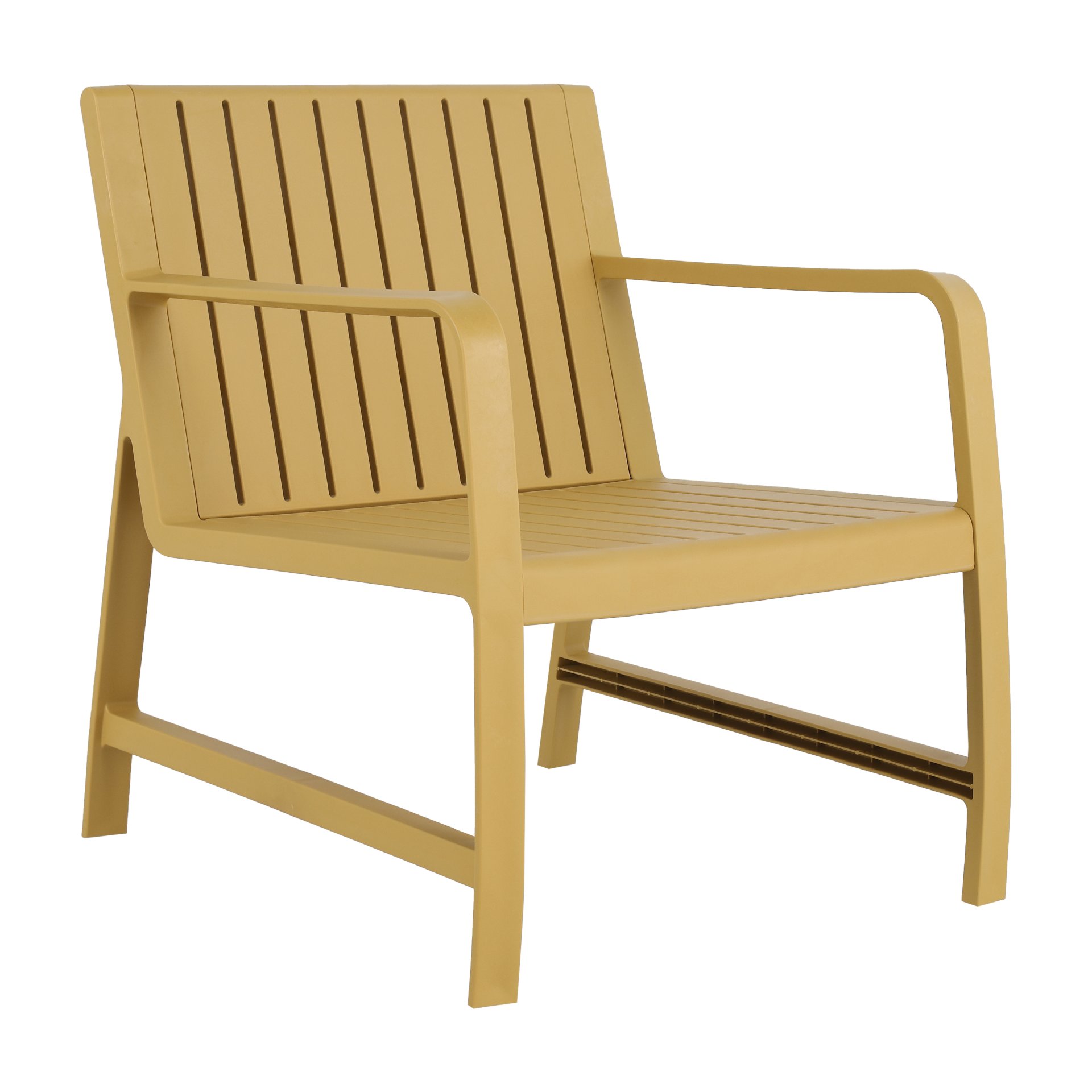 2 Piece Indoor / Outdoor Furniture Set (One Chair And 1 Coffee Table), UV Resistant, Waterproof And Durable - Brick Yellow - Image 10