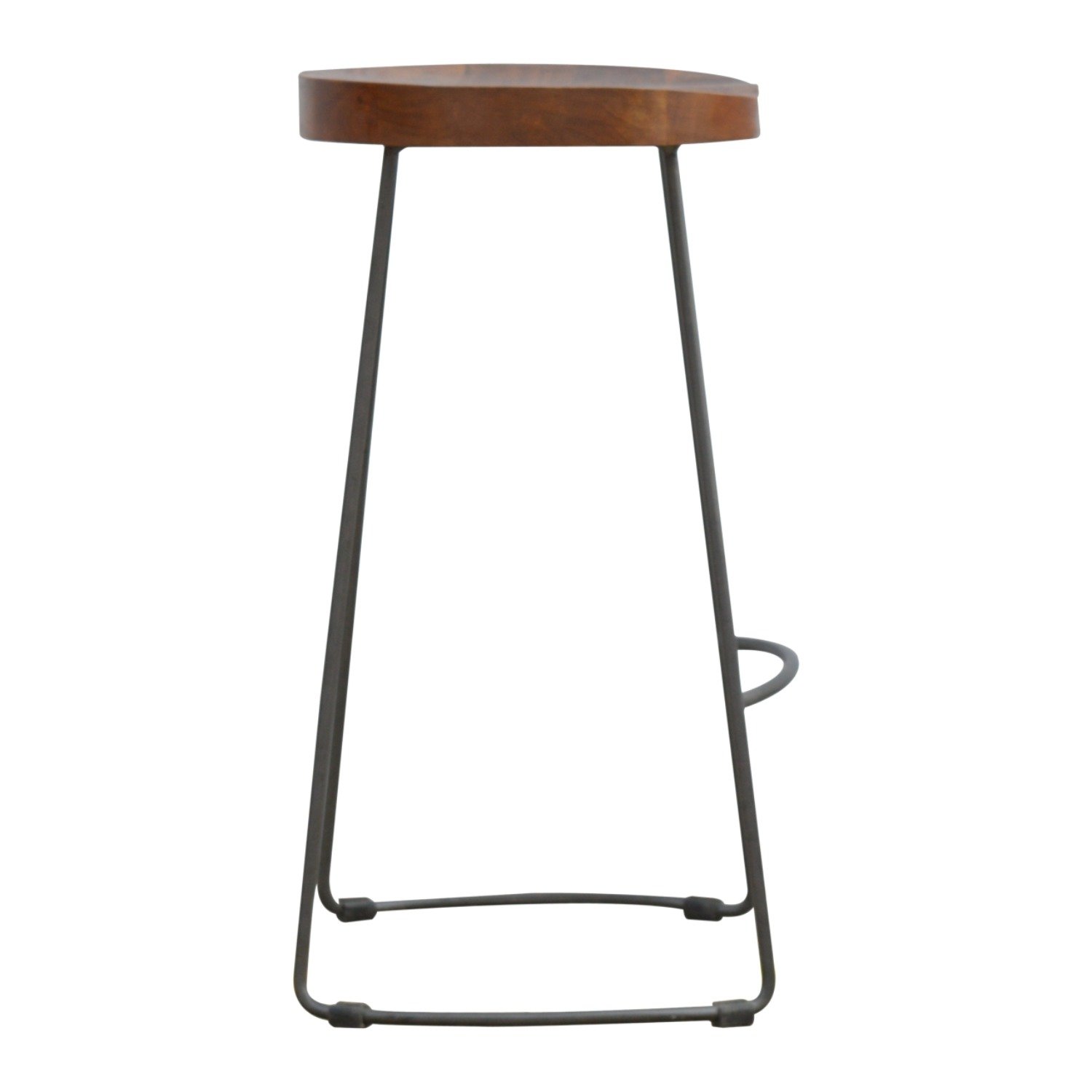 Industrial Chunky Bar Stool - Chestnut - Image 8