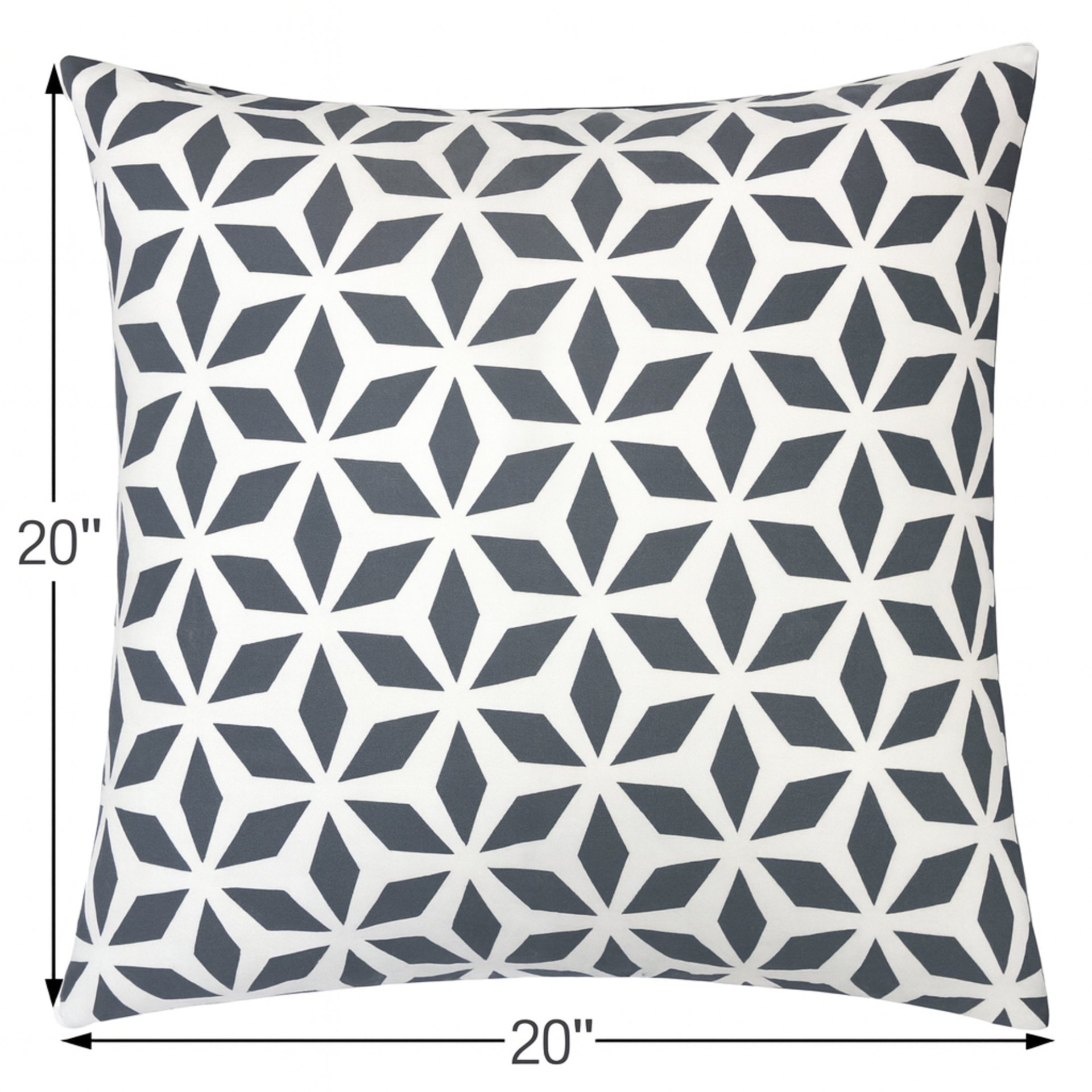 Crystal Burst - Outdoor & Indoor Pillow - Black - Image 3