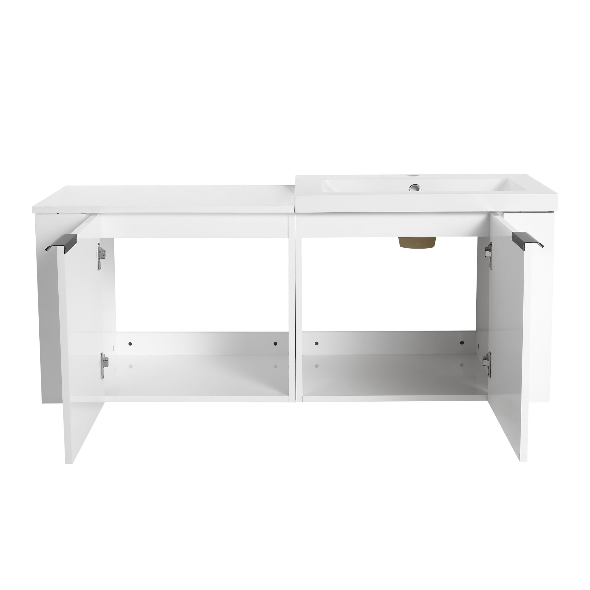 Modern 48" Bathroom Vanity Sink Combo With Spacious Storage - White - Image 16