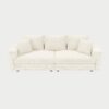 3 Seat Sofa, Convertible Deep Seat Sofa Lounge Chair For Living Room - Beige - Image 8