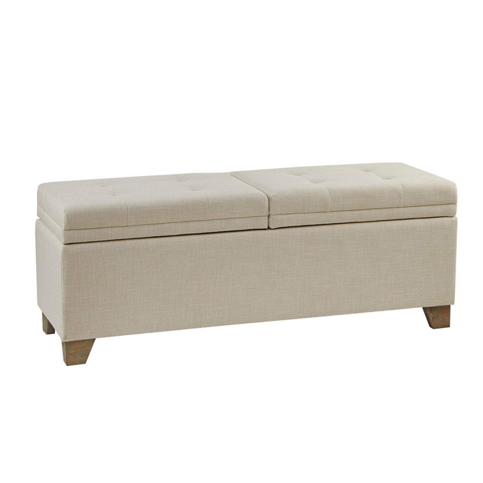Soft Close Storage Bench Upholstered - Natural - Image 6
