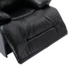 3 Seater Home Theater Recliner Manual Recliner Chair With A Led Light Strip Two Built-In Cup Holders For Living Room - Black - Image 13