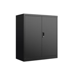 Steel Storage Locker With Adjustable Shelves And Door Locks - Black