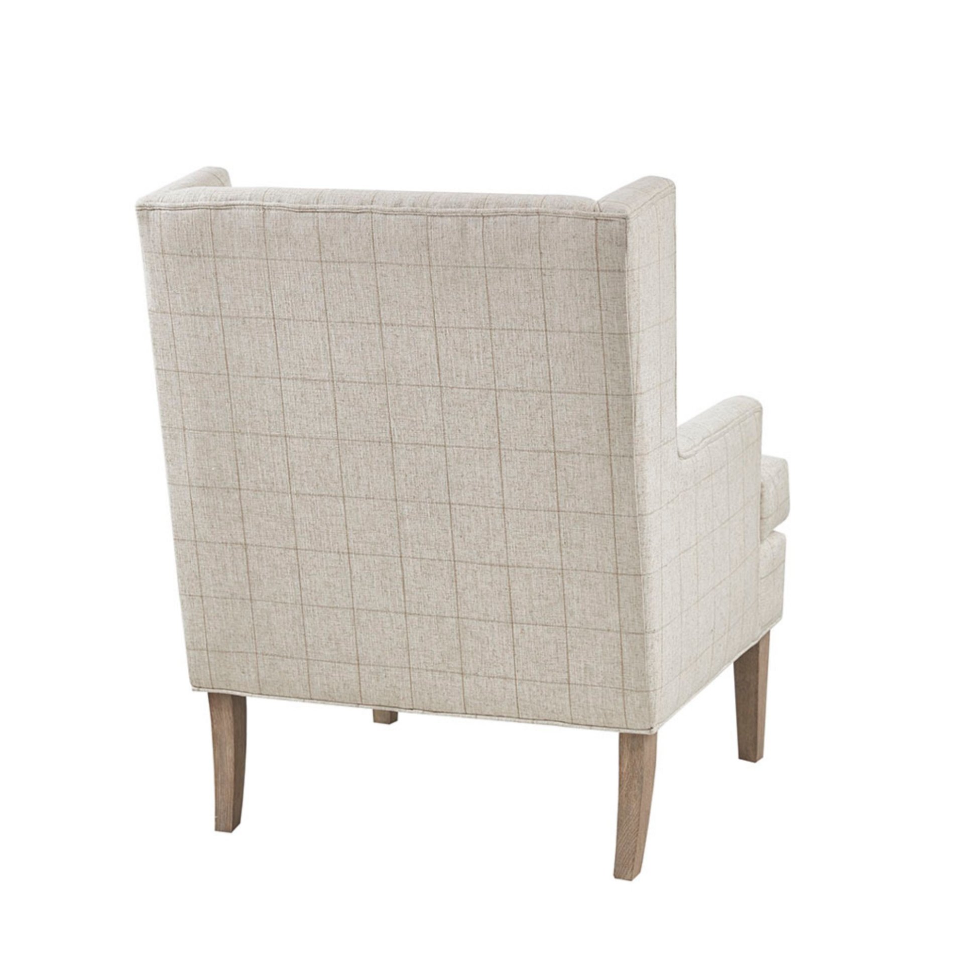 Farmhouse Style Accent Chair - Beige - Image 6