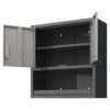 Metal Wall Mounted Tool Storage Cabinet With Locking Door, 1 Shelf, Metal - White - Image 11