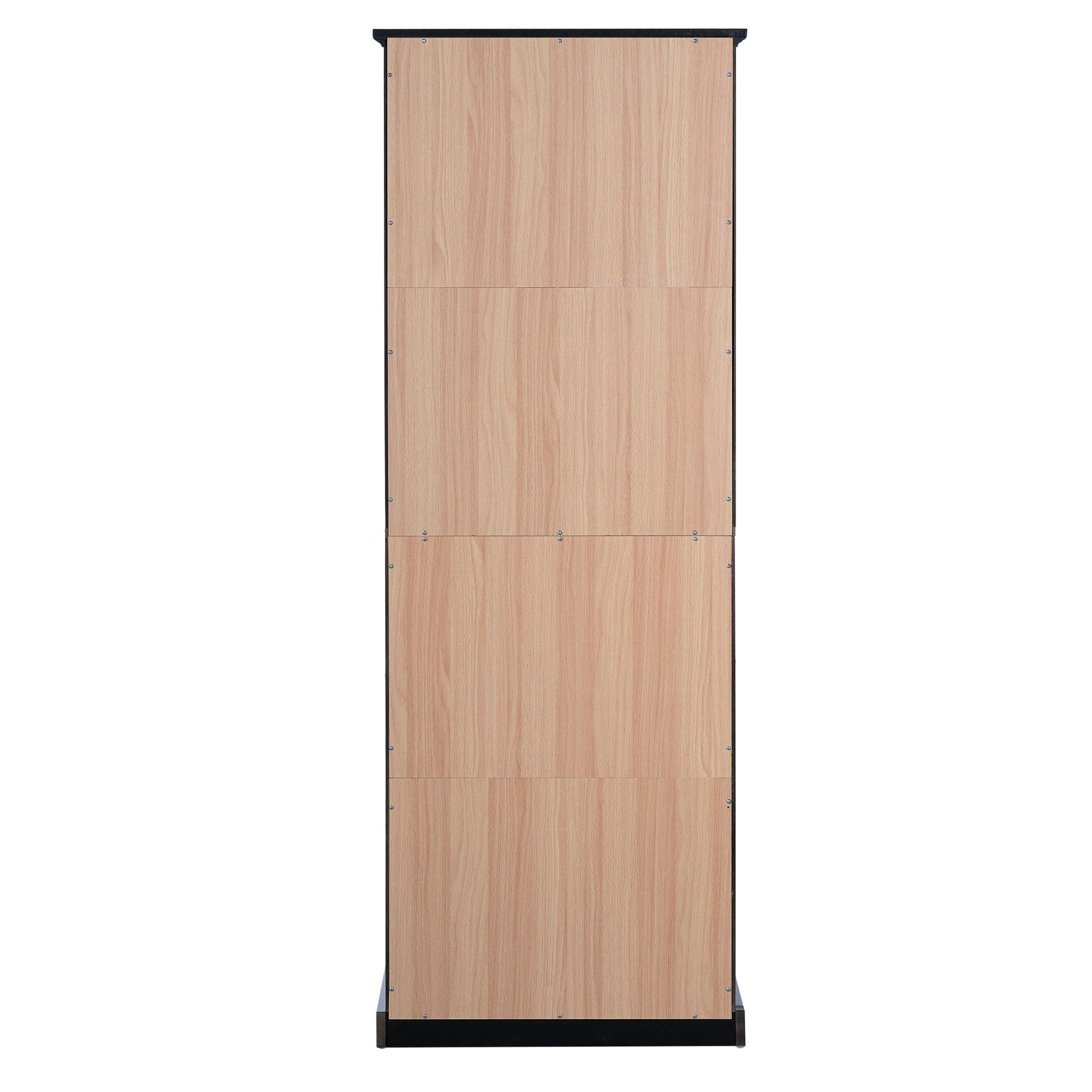 Bathroom Storage Cabinet, Adjustable Shelves & Drawer, Freestanding Linen Tower - Black - Image 14