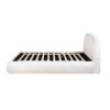 Archie Puffy Grounded - Queen Upholstered Platform Bed - Almond White - Image 10