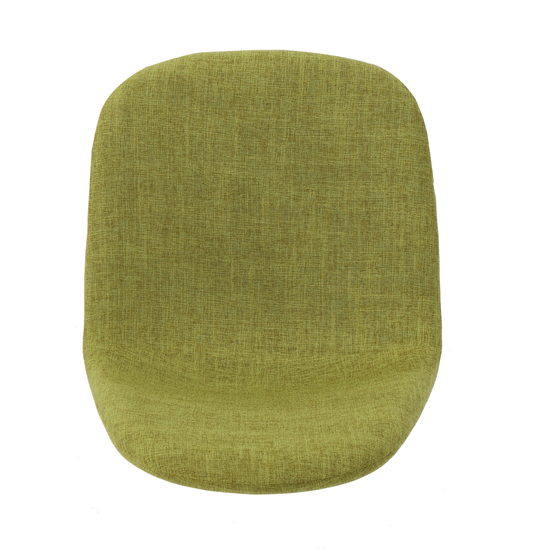 Contemporary Dining Chair Set With Upholstered Fabric And Iron Legs - Green / Light Brown - Image 10