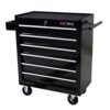 Rolling Tool Chest, 6 Drawer Tool Box With Wheels, Heavy Duty Industrial Service Cart Storage Organizer With Locking System, Rolling Tool Box Organizer Tool Case For Garage, Repair Shop - Black - Image 5