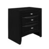 Lucille - 5 Piece Full Bedroom Set With Storage Drawers And Bookcase Headboard - Black - Image 6