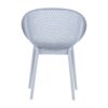 2 Piece Durable Single Chair With Mesh Hollow Out Design - Light Gray - Image 17