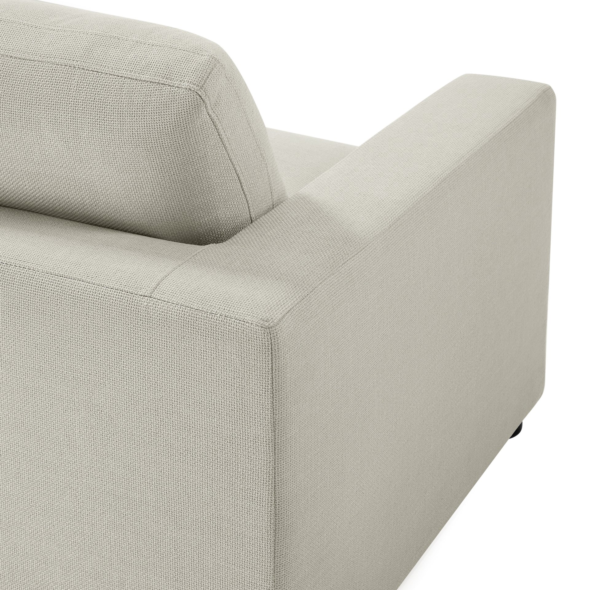 Cassandra - Corner Wedge Chair - Beige - Image 6