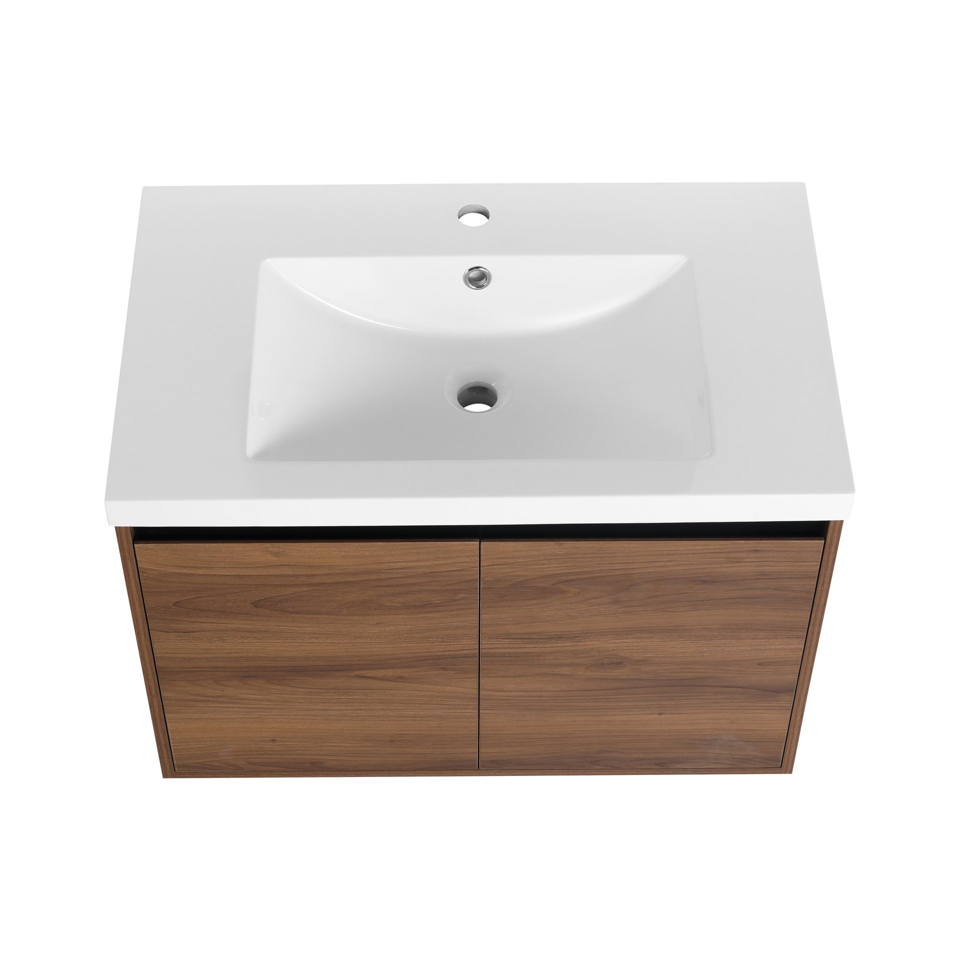 Bathroom Vanity With Resin Countertop Sink - Brown - Image 17