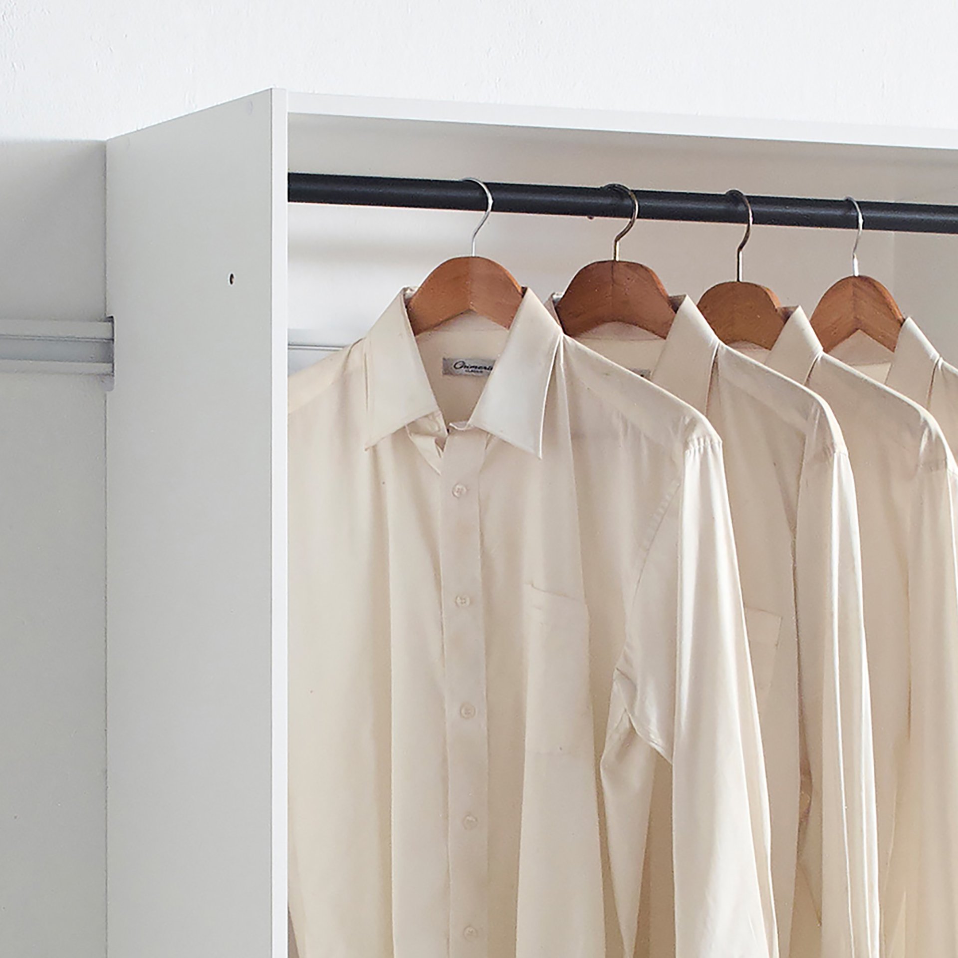 Devi - Wall Mounted Closet System With Modular Design And Ample Storage - White - Image 5