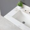 Vanity Top With Undermount Sink And Backsplash - White Marble - Image 6
