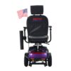 Max Plus - 4 Wheels Outdoor Compact Mobility Scooter With 2 Pieces X 20Ah Lead Acid Battery, 16 Miles, Cup Holders & USB Charger Port - Dark Purple - Image 4