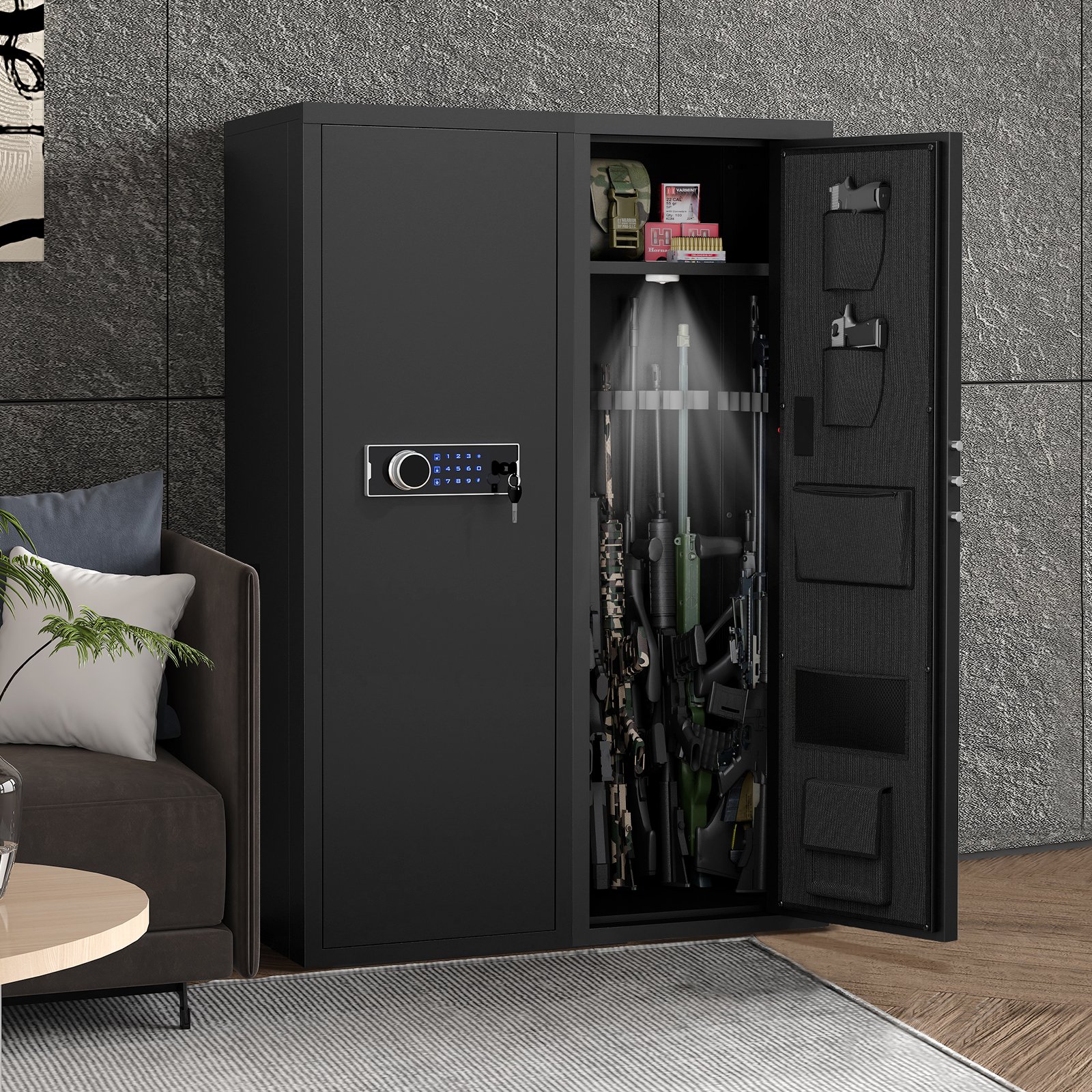 Unassembled Gun Safes - Black - Image 2
