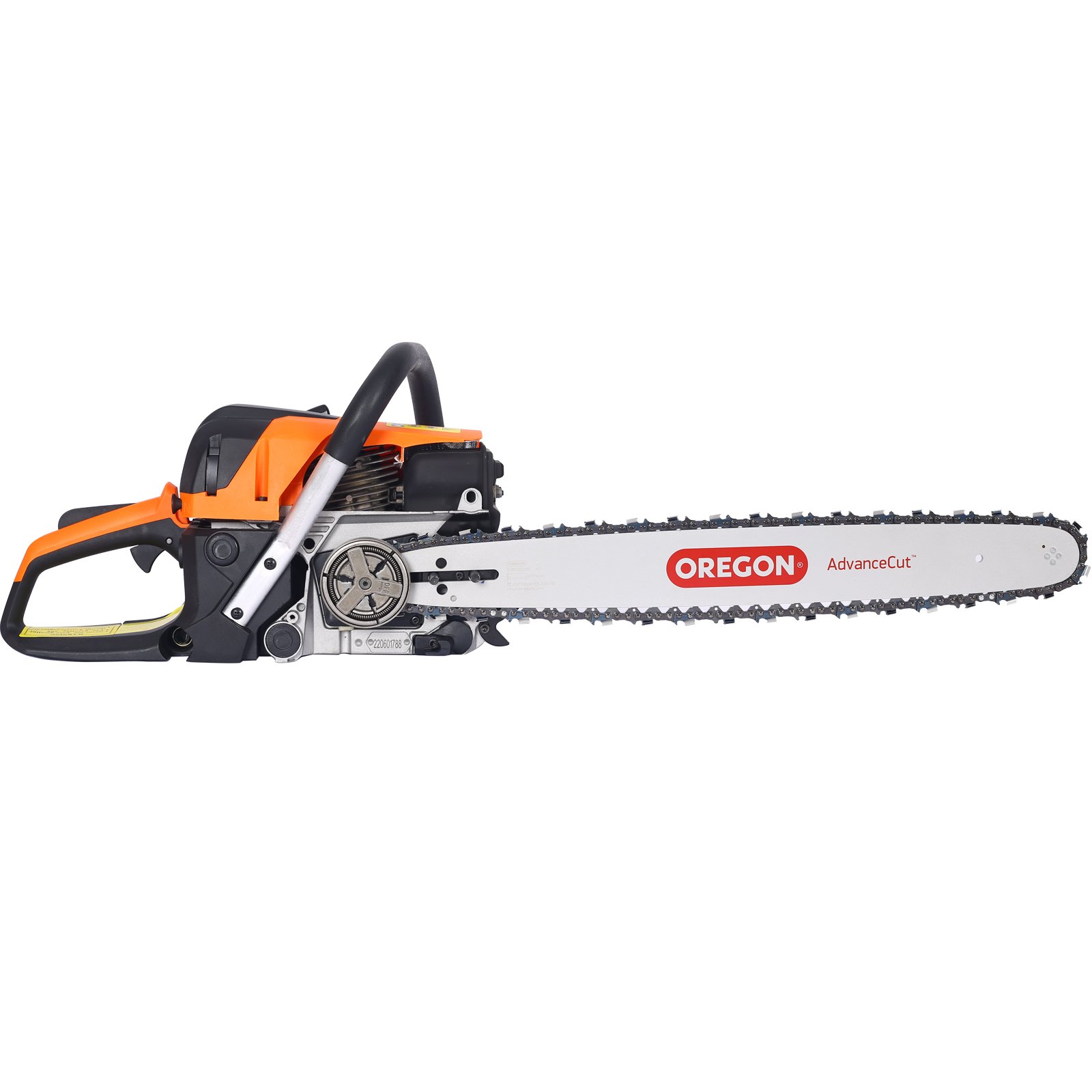 52Cc Gasoline Chainsaw With 20" Oregon Bar And Chain For Wood Cutting Plastic - Orange - Image 15