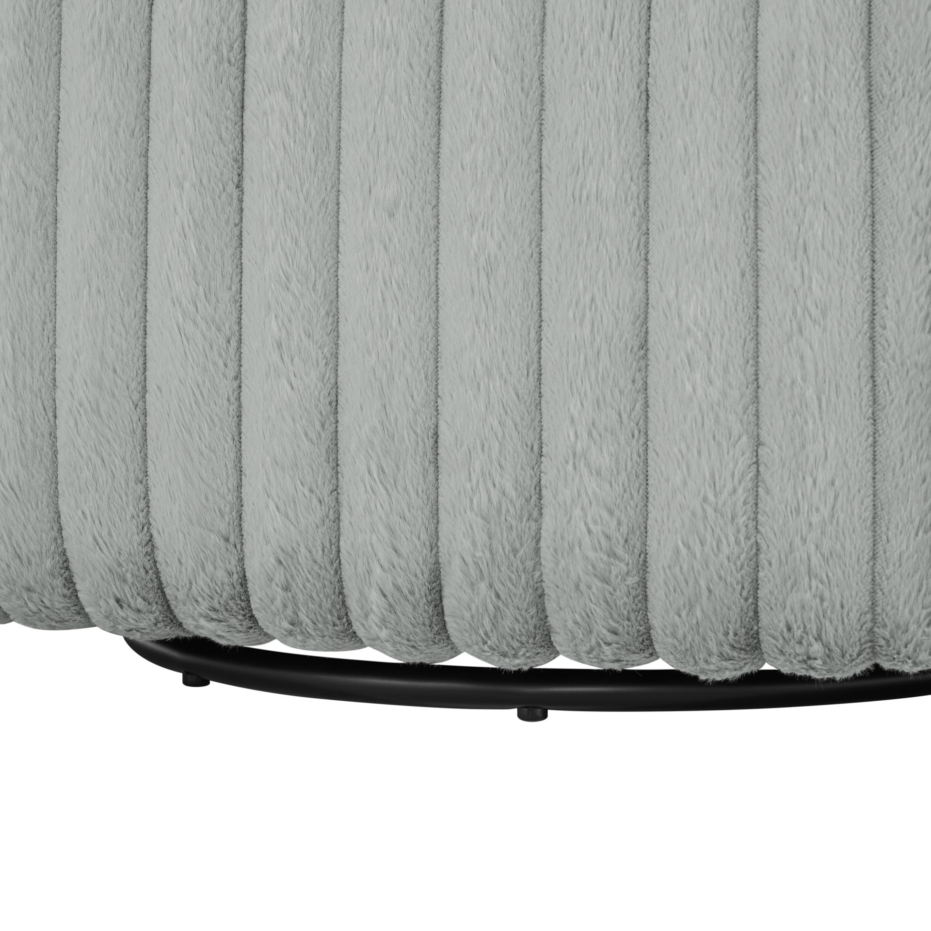 Alexa Barrel Swivel Chair - Grey - Image 11