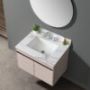 Vanity Top With Undermount Sink And Backsplash - White Marble - Image 4