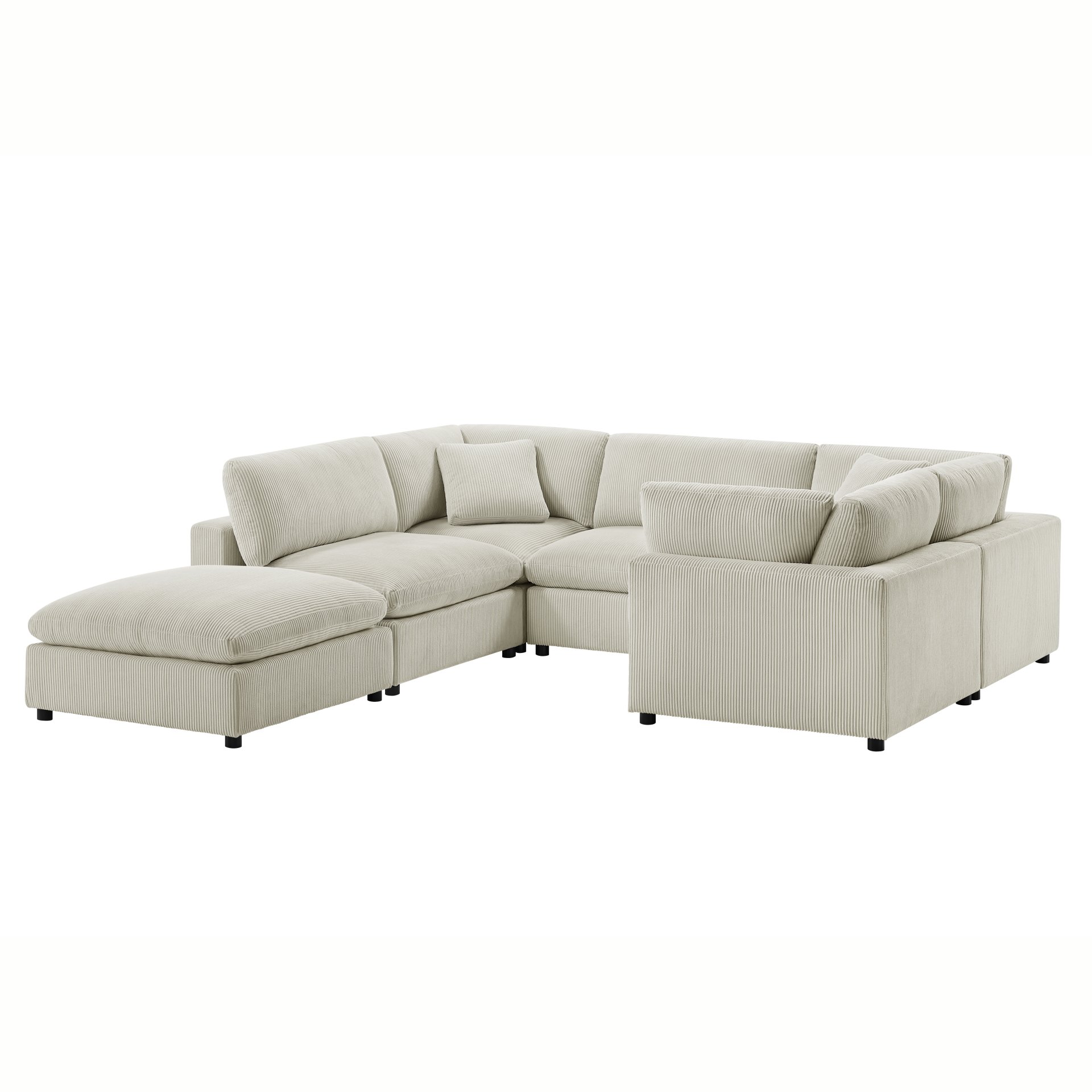 Chelsea - Modular 6 Piece Sectional - Beige - Image 5