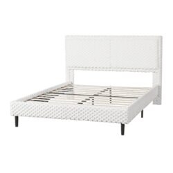 Queen Size With Comfortable Backrest For Bedroom - White