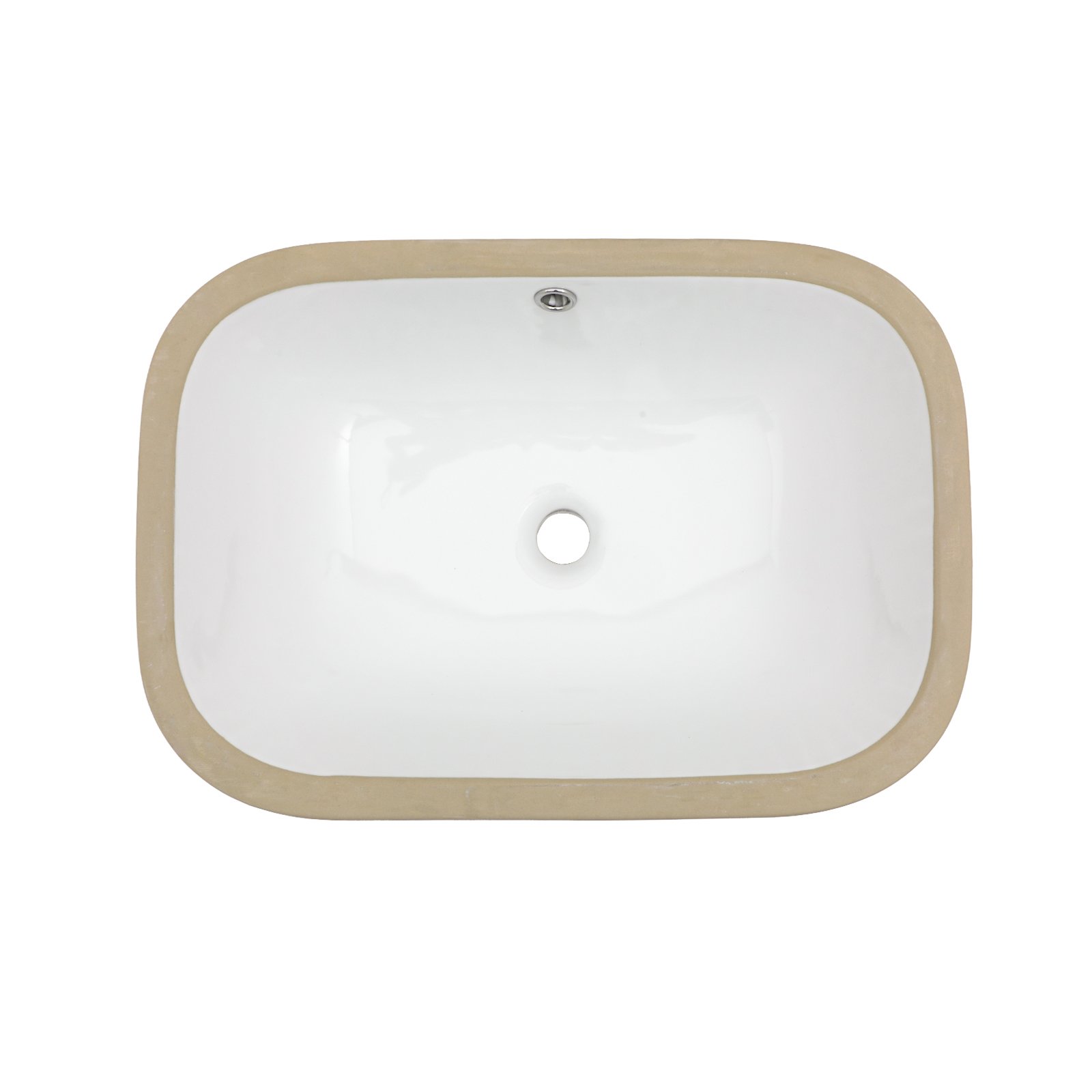 Undermount Bathroom Sink With Overflow, Premium High Temp Fired - White - Image 11