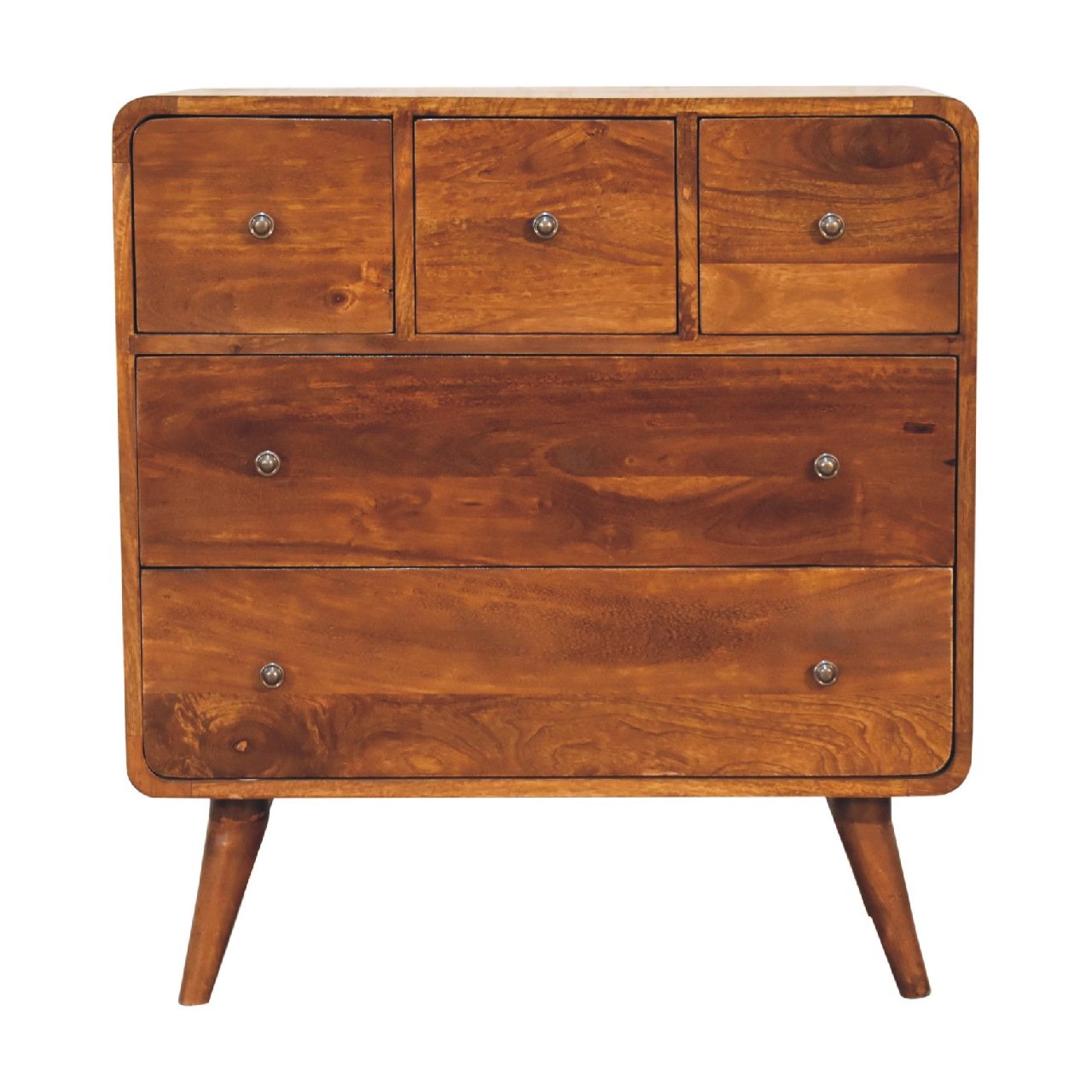 3 Over 2 Curved Chest - Brown - Image 2