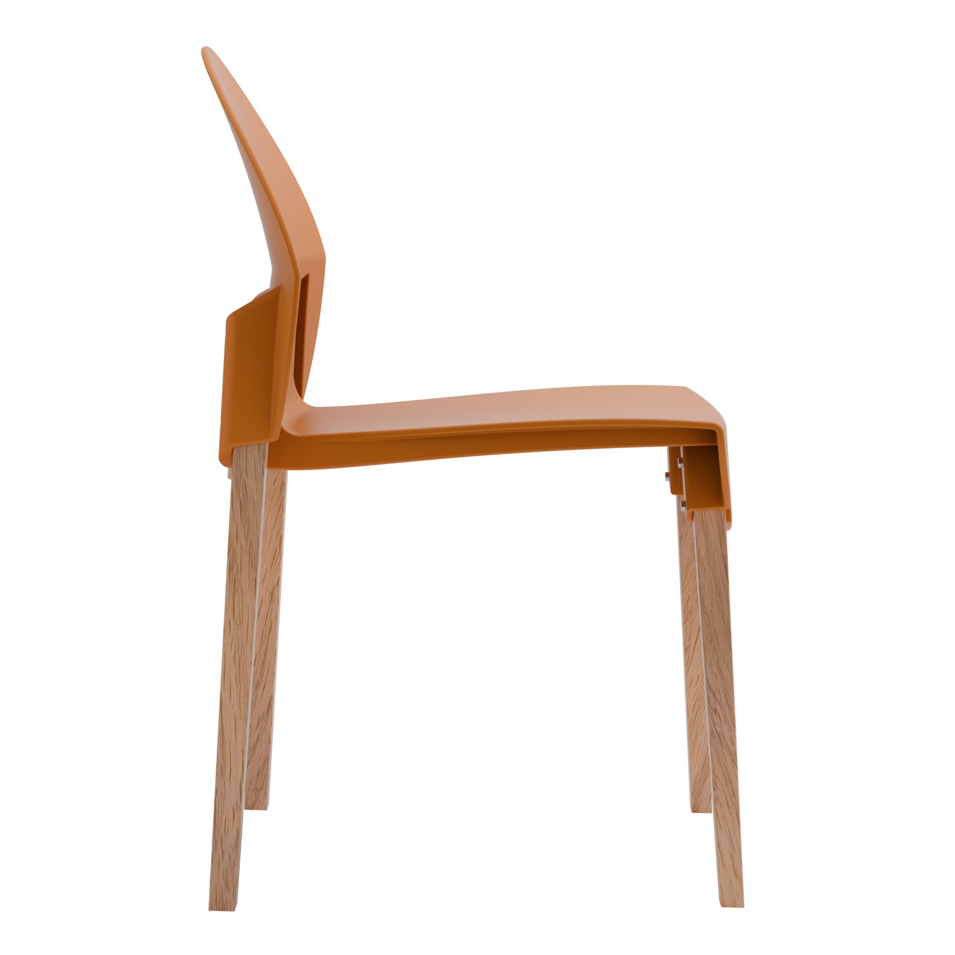 4 Piece Set Of Single Chairs With A Design Combining Modern And Traditional Elements, Durable And Comfortable - Tropical Orange - Image 16